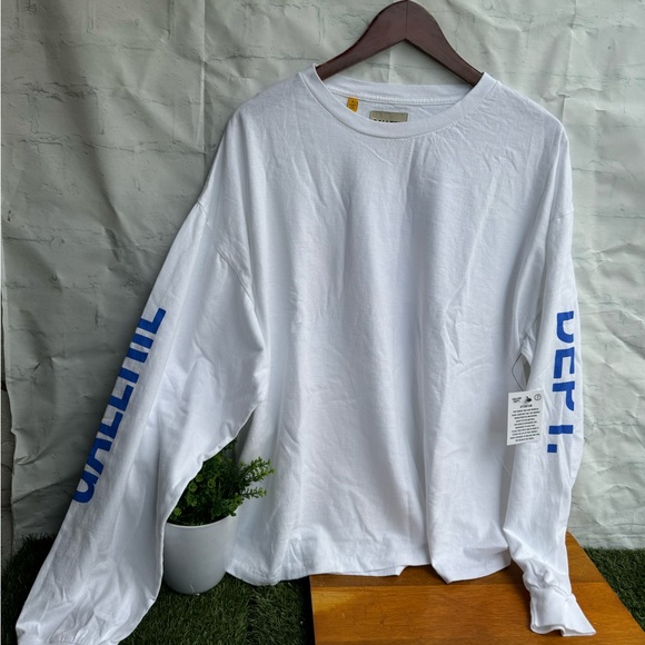 DEPT DE LA GALERIE FRENCH COLLECTOR LONG SLEEVE TEE White Graphic Tee new w tags - Picture 15 of 15